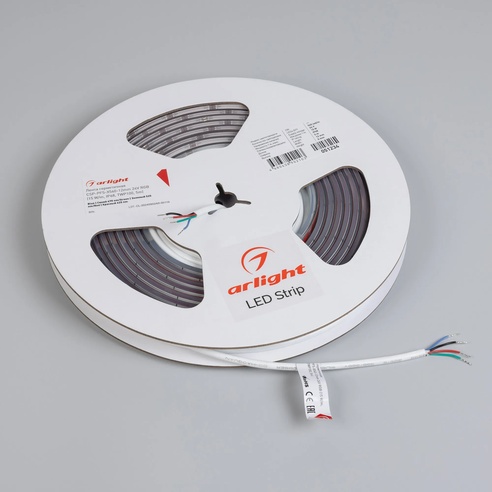 Лента герметичная CSP-PFS-X540-12mm 24V RGB (15 W/m, IP68, TWP100, 5m) (Arlight, -)