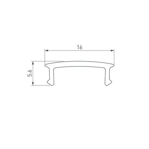 Экран ARH-FLAT-2000 Opal-PM (Arlight, Пластик)