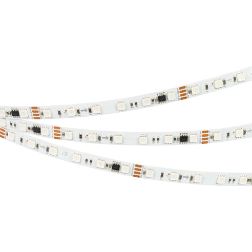 Лента светодиодная SPI-B60-10mm 24V RGB-PX6-RAM (15 W/m, IP20, 5060, 5m) (Arlight, бегущий огонь)