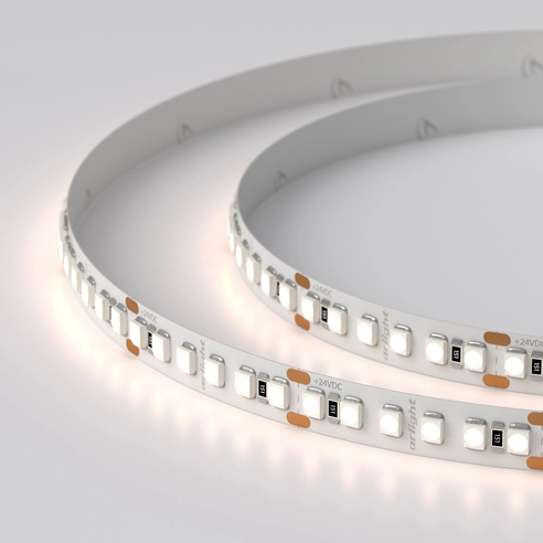 Лента UL-A180-8mm 24V Warm2700 (14.4 W/m, IP20, 5m) (Arlight, 7 лет)