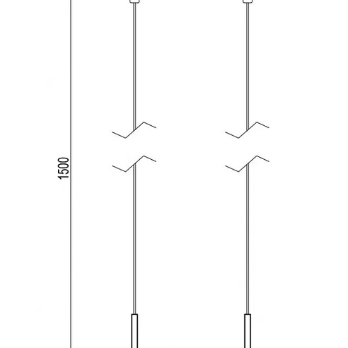 Держатель трека ART-APRIORI-HOLDER-HANG-TUBE-L1500 (OG) (Arlight, IP20 Металл, 3 года)