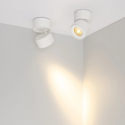 Светильник SP-POINT-SURFACE-R85-12W Warm3200-MIX (WH, 15 deg, 230V) (Arlight, IP20 Металл, 5 лет)