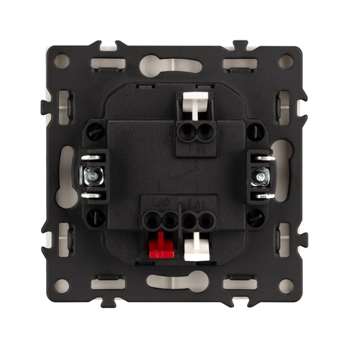 Механизм выключателя одноклавишный проходной LED SWT-NOBE-MKP1-SFPL-L-IS (230V, 10A) (Arlight, Никель)