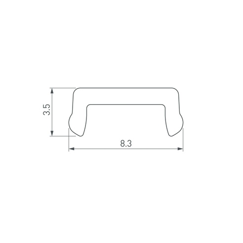 Экран LINE-1019-W8-2000 OPAL (Arlight, Пластик)