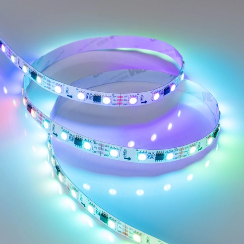 Лента светодиодная SPI-B60-10mm 12V RGB-PX3 (14.4 W/m, IP20, 5060, 5m) (Arlight, Открытый, IP20)
