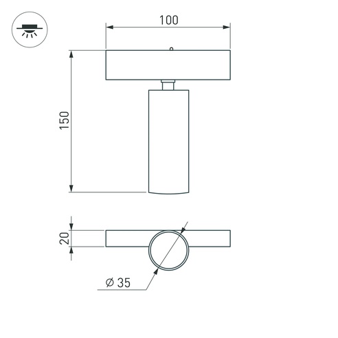 Светильник MAG-SPOT-25-R120-12W Day4000 (BK, 30 deg, 24V, DALI) (Arlight, IP20 Металл, 3 года)