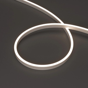 Лента светодиодная герметичная MOONLIGHT-SIDE-A120-06x12mm 24V Day4000 (9.6 W/m, IP65, 5m, wire x2) (Arlight, Вывод прямой, 3 года)