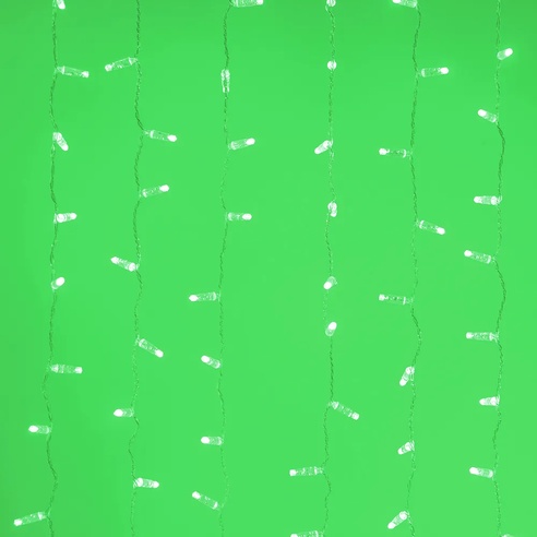 Светодиодная гирлянда ARD-CURTAIN-CLASSIC-2000x3000-CLEAR-760LED Green (230V, 60W) (Ardecoled, IP65)