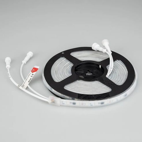 Лента светодиодная SPI-5000P-5060-60 12V Cx3 RGB (12mm, 14.4W/m, IP66) (Arlight, Закрытый, IP66)