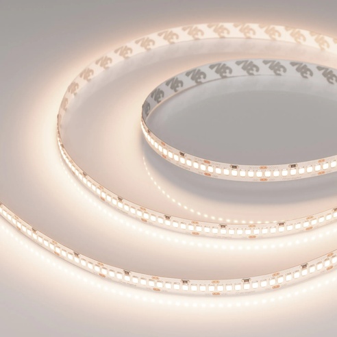 Лента светодиодная RT-A252-10mm 24V Warm3500 (11 W/m, IP20, 2835, 5m) (Arlight, Открытый)