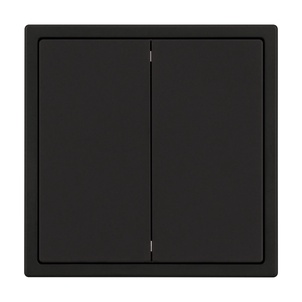 Механизм выключателя двухклавишный перекрёстный SWT-NOBE-MKX2-SFPL-BK (230V, 10A) (Arlight, Черный оникс)