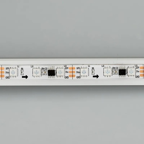 Лента светодиодная SPI-5000SE-5060-60 12V Cx3 RGB (10mm, 14.4W/m, IP65) (Arlight, Закрытый, IP65)