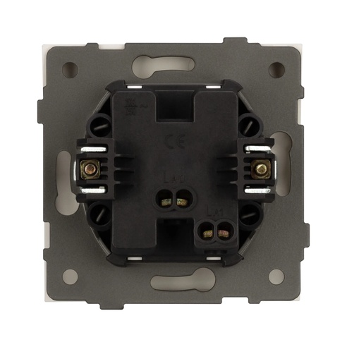 Механизм выключателя одноклавишный непроходной SWT-TENDO-MK01-PL-WH (230V, 10A) (Arlight, -)