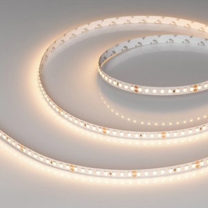 Лента светодиодная RT-A160-8mm 24V Warm3000 (12 W/m, IP20, 2835, 50m) (Arlight, высок.эфф.150 лм/Вт)