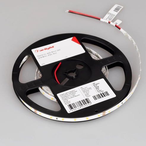 Лента светодиодная UL-A60-8mm 24V Warm2400 (4.8 W/m, IP20, 5m) (Arlight, 7 лет)