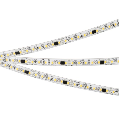 Лента светодиодная герметичная SPI-SE-A120-10mm 24V White6000-PX6-BPT (11 W/m, IP65, 2835, 5m) (Arlight, бегущий огонь)