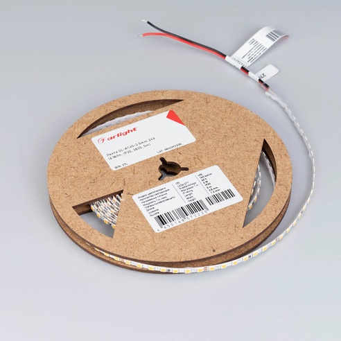 Лента светодиодная UL-A140-3.5mm 24V Warm3500 (6 W/m, IP20, 2835, 5m) (Arlight, узкая)