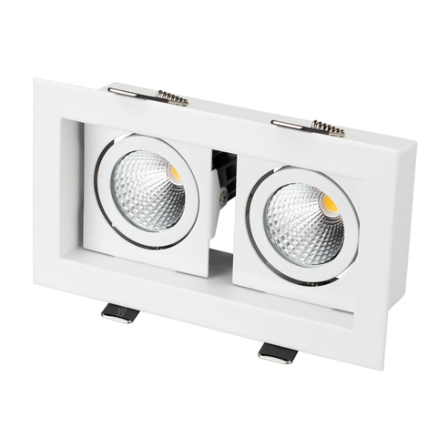 Светильник CL-KARDAN-S180x102-2x9W Warm (WH, 38 deg) (Arlight, IP20 Металл, 3 года)