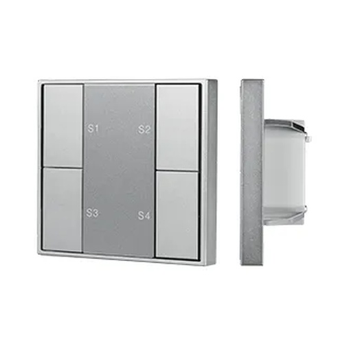 INTELLIGENT ARLIGHT Кнопочная панель DALI-201-23-1G-4SC-IN Silver (BUS, Frame) (IARL, IP20 Металл, 3 года)