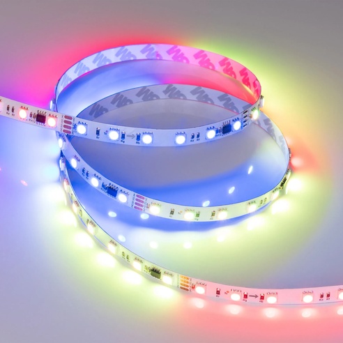 Лента светодиодная DMX-B60-10mm 24V RGB-PX6 (15 W/m, IP20, 5060, 5m) (Arlight, -)