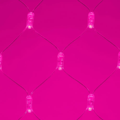 Светодиодная гирлянда ARD-NETLIGHT-CLASSIC-2000x1500-CLEAR-288LED Pink (230V, 18W) (Ardecoled, IP65)