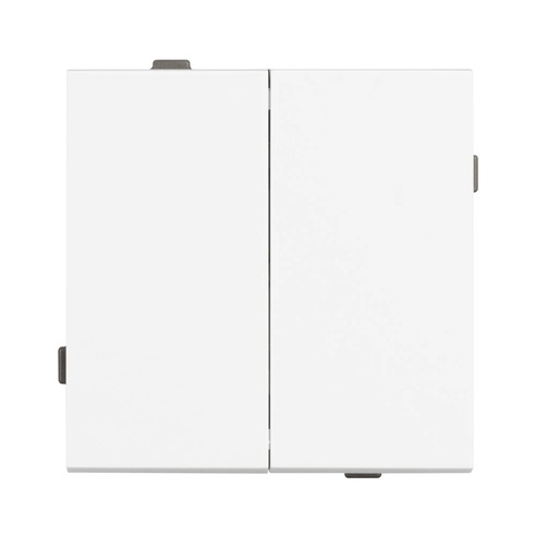 Механизм выключателя двухклавишный проходной SWT-TENDO-MKP2-PL-WH (230V, 10A) (Arlight, -)