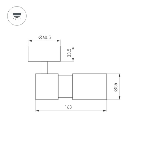 Светильник SP-ARTEMIS-SURFACE-FLAP-R55-12W Warm2700 (WH, 8-80 deg, 230V) (Arlight, IP20 Металл, 5 лет)