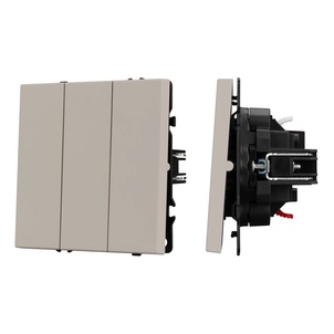 Механизм выключателя трехклавишный непроходной SWT-NOBE-MK03-SFPL-CA (230V, 10A) (Arlight, Кашемир)
