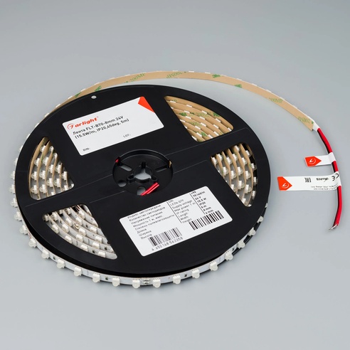 Лента светодиодная FLT-B70-8mm 24V White6000 (15.5 W/m, IP20, 45deg, 5m) (Arlight, Открытый)