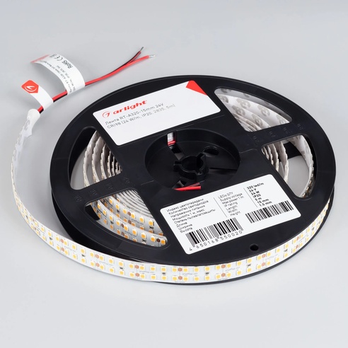 Лента светодиодная RT-A320-15mm 24V Warm3000 CRI98 (24 W/m, IP20, 2835, 5m) (Arlight, -)
