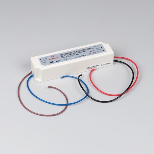Блок питания ARPV-LV12060-A (12V, 5.0A, 60W) (Arlight, IP67 Пластик, 3 года)