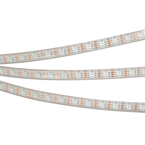 Лента светодиодная герметичная SPI-P-B60-12mm 5V RGB-PX1-BPT (12 W/m, IP66, 5060, 5m) (Arlight, бегущий огонь)
