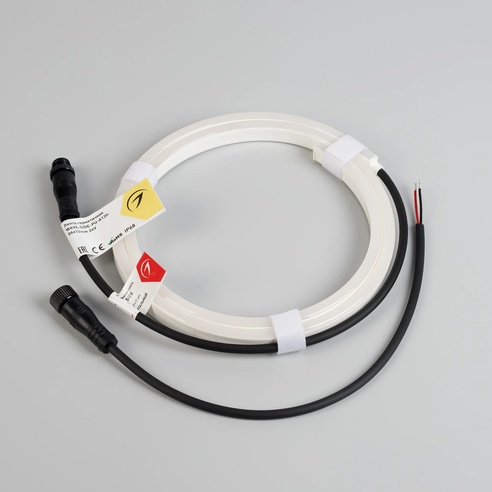Лента герметичная WAVE-SIDE-PU-A120-06x12mm 24V Day4000 (8 W/m, IP68, 1m, wire x1) (Arlight, Вывод боковой, 3 года)