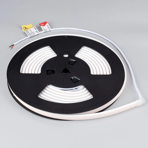 Лента светодиодная герметичная MOONLIGHT-TOP-X320-11x7mm 24V Day4000 (10 W/m, IP65, CSP, 5m, wire x2) (Arlight, Силикон)