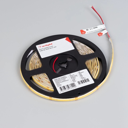 Лента герметичная COB-SE-X320-8mm 24V Warm2700 (8 W/m, IP65, 5m) (Arlight, -)