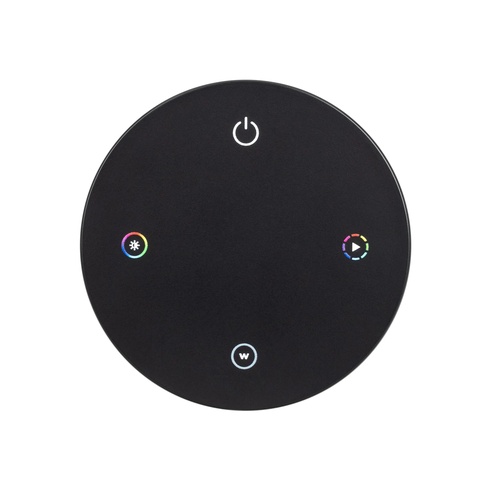 INTELLIGENT ARLIGHT Пульт SMART-801-22-1G-RGBW Black (3V, Magnet, 2.4G) (Arlight, IP20 Пластик, 5 лет)