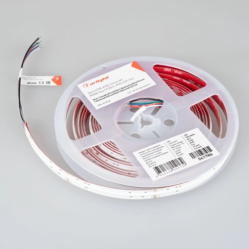 Лента светодиодная COB-X768-12mm 24V RGBW-Day (15 W/m, IP20, CSP, 5m) (Arlight, 5 лет)