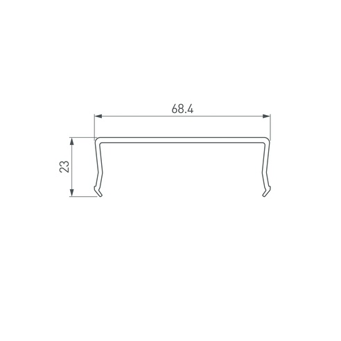 Экран SL-W68-2000 OPAL (Arlight, Пластик)