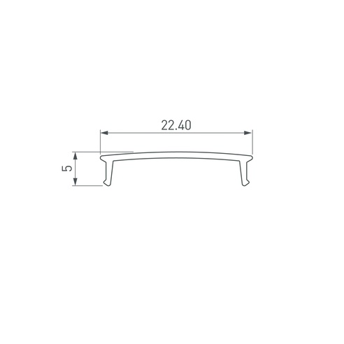 Экран COMFORT21-V-FANTOM-2000 OPAL (Arlight, Пластик)