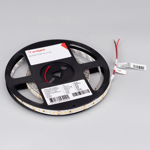 Лента светодиодная RT 2-5000 24V Cool 8K 3x (2835, 840 LED, LUX) (Arlight, 17 Вт/м, IP20)