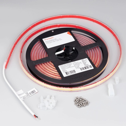 Лента светодиодная герметичная COB-PS-X544-10mm 24V Warm3000 (11.5 W/m, IP67, CSP, 5m) (Arlight, -)