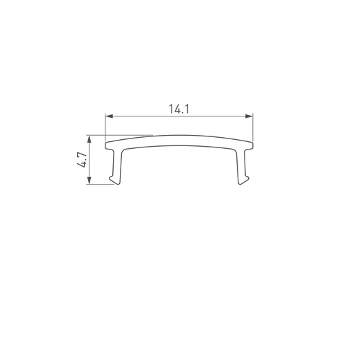 Экран ARH-DECORE-S12-3000 Flat Opal (Arlight, Пластик)