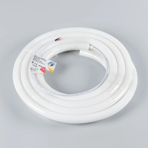 Лента светодиодная герметичная MOONLIGHT-TOP-M768-D18mm 24V White-MIX 360deg (14.4 W/m, IP65, 2216, 5m, wire x1) (Arlight, Вывод прямой, 3 года)