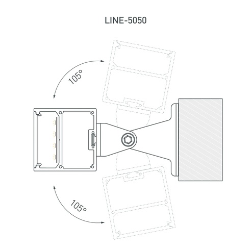 Профиль SL-LINE-5050-3000 BLACK (BY) (Arlight, Алюминий)