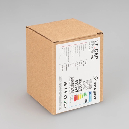 Светильник LT-GAP-S70x70-3W Warm3000 (BK, 30deg, 230V) (Arlight, IP65 Металл, 3 года)