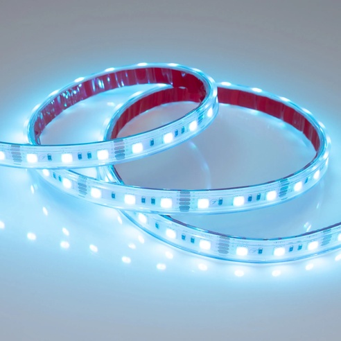 Лента светодиодная RTW 2-5000PS 12V RGB 2x (5060, 300 LED, LUX) (Arlight, 14.4 Вт/м, IP67)