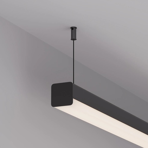 Заглушка LINE-D-3030 SQUARE BLACK (Arlight, Металл)