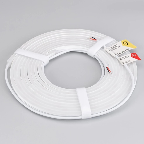 Лента светодиодная герметичная MOONLIGHT-SIDE-A120-06x12mm 24V Day4000 (9.6 W/m, IP65, 5m, wire x2) (Arlight, Вывод прямой, 3 года)