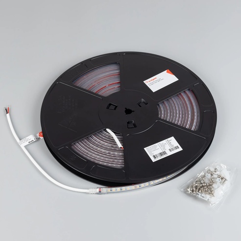 Лента герметичная IC-PS-A120-10mm 24V Warm2700 (9.6 W/m, IP67, 2835, 10m) (Arlight, стабилизированная)