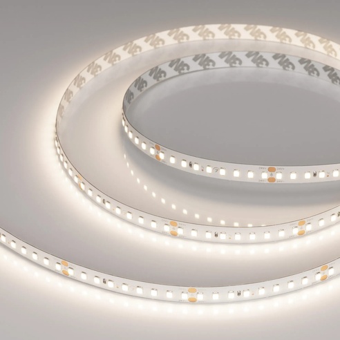 Лента светодиодная RT-A144-10mm 24V Day4000 (7.7 W/m, IP20, 2835, 5m) (Arlight, высок.эфф.200 лм/Вт)